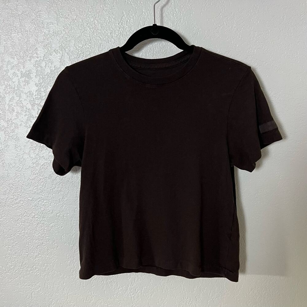 SET Active Dark Brown Short Sleeve Tee